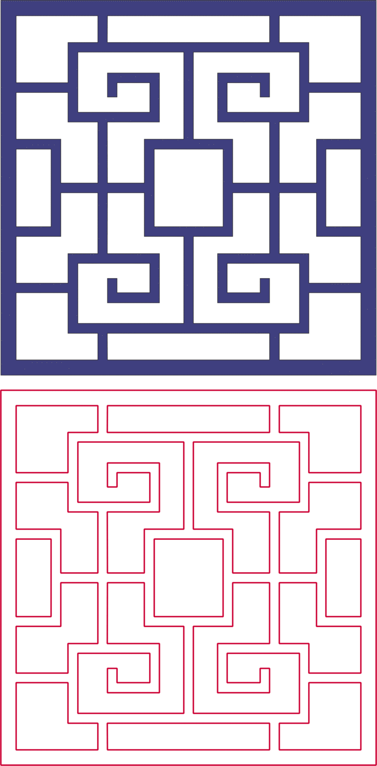 Decorative Lattice dxf file