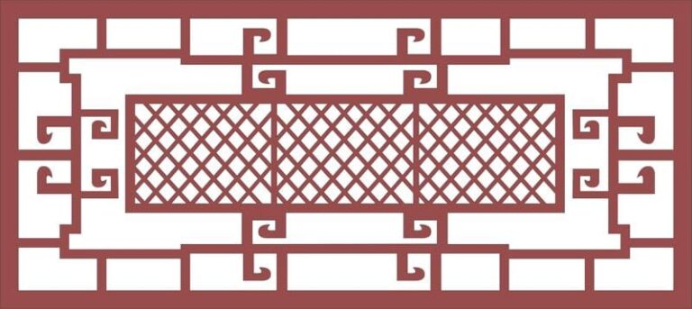 Ornamental Steel Fence dxf file