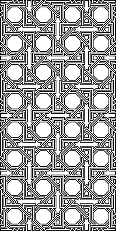 Arabesque Vector Pattern Dxf file