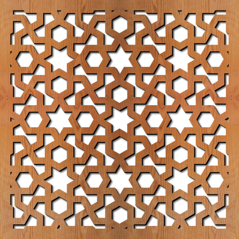 Arabic Laser Cut Pattern Dxf file