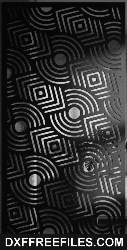 Geometric laser cut wall panels