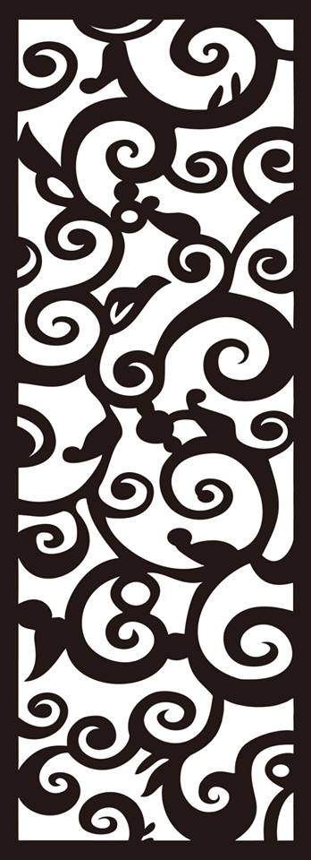 Modern Wall Separator Dxf file