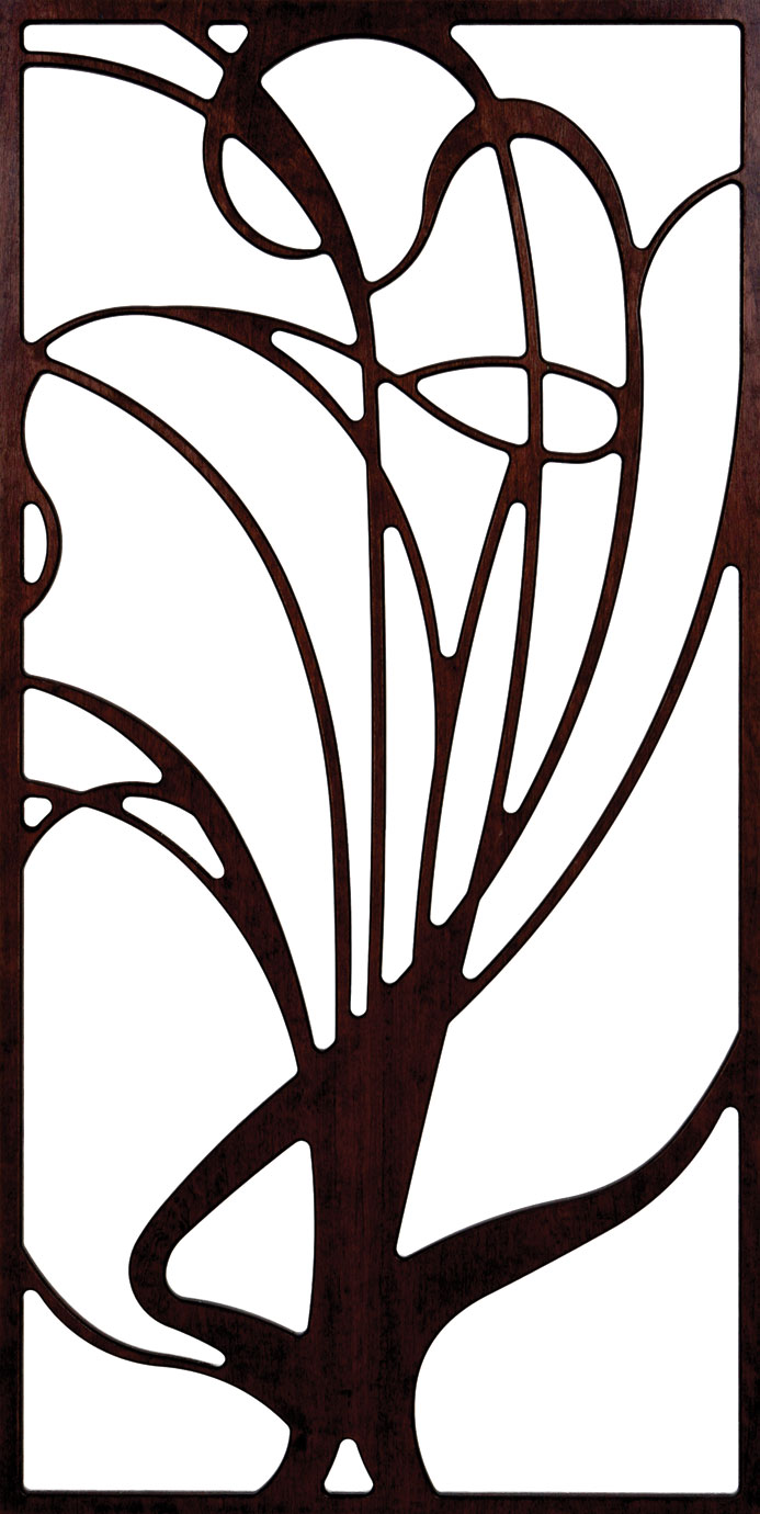 Tree Unframed Grille Dxf file