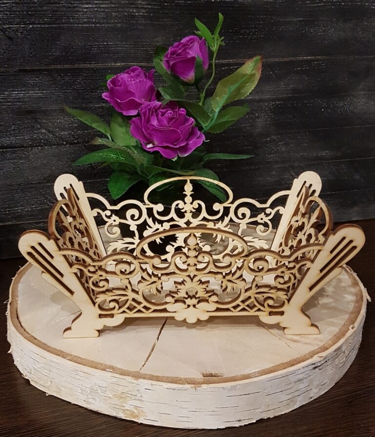 Wooden Decorative Candy Bowl Basket Free DXF File