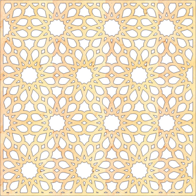 Arabic Jali Pattern Free DXF File