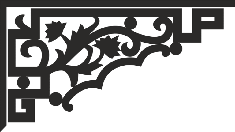 Decorative Floral Free DXF Files for CNC Laser and Plasma Cutting