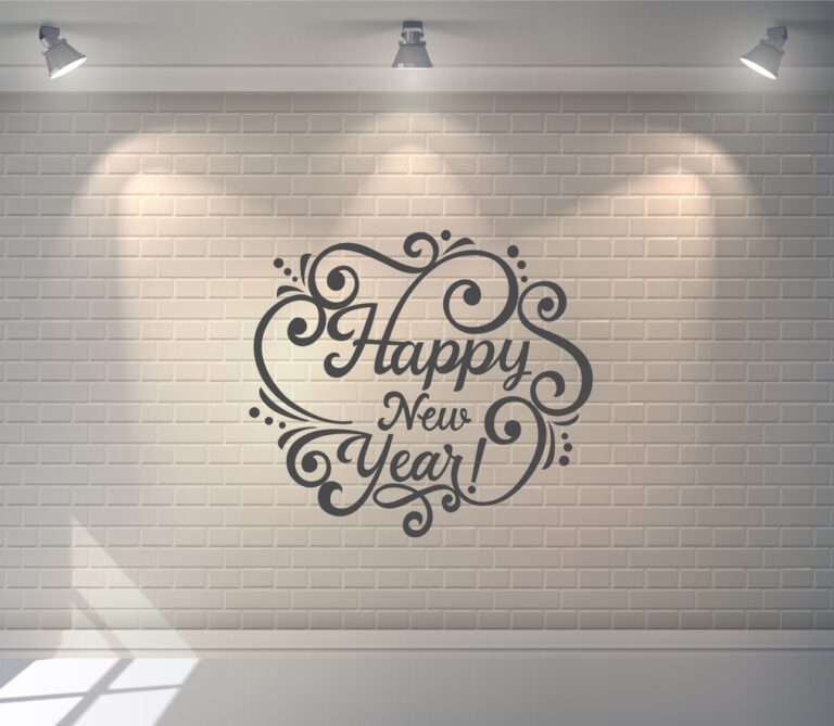 Happy New Year Free DXF File