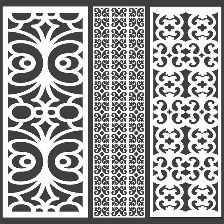 Laser Geometric Patterns Free DXF File