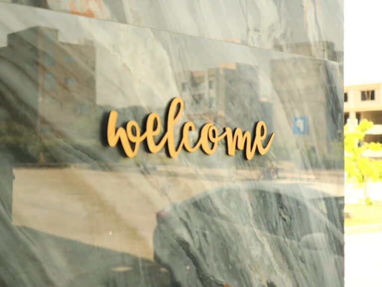 Welcome Sign Wooden Free DXF File