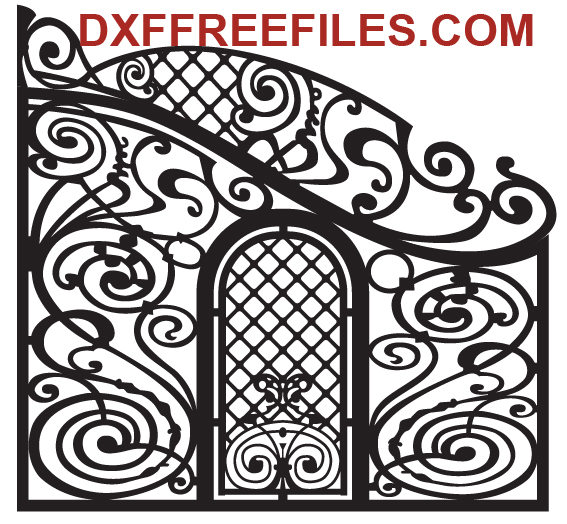 Free DXF Gate Design File for CNC Laser & Plasma Cutting