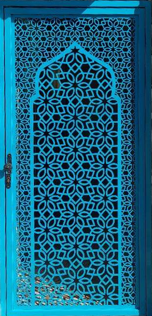 Free Plasma Cutting Gate DXF & EPS File Download | Islamic CNC Door Design