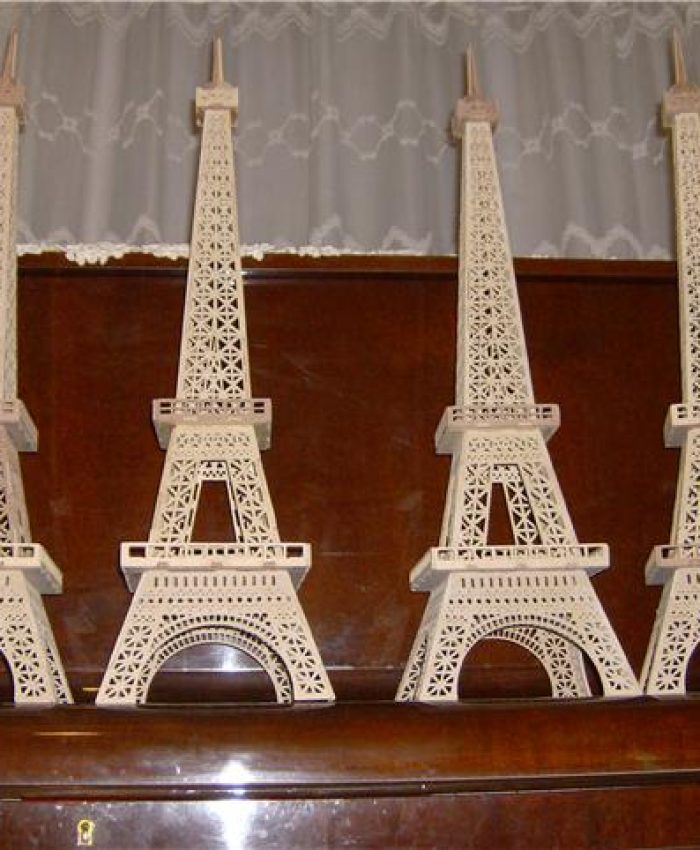 Eiffel Tower laser cutting dxf for ready to cut file