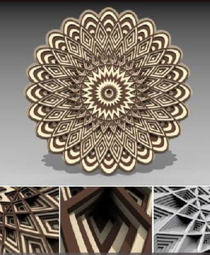 get a free 3d layered mandala