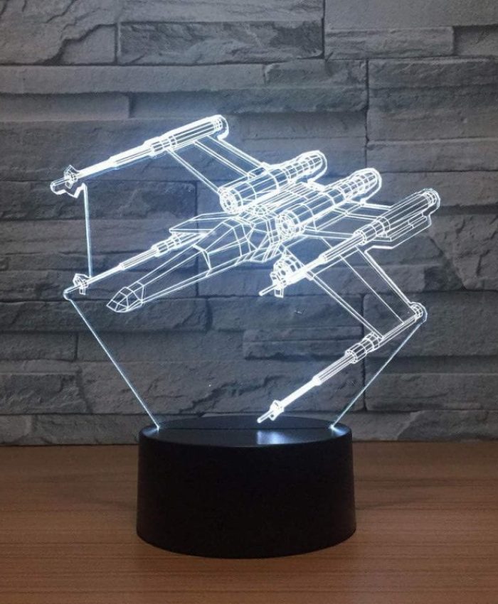 Laser Cut Star Wars X-wing 3D Illusion Lamp CDR File