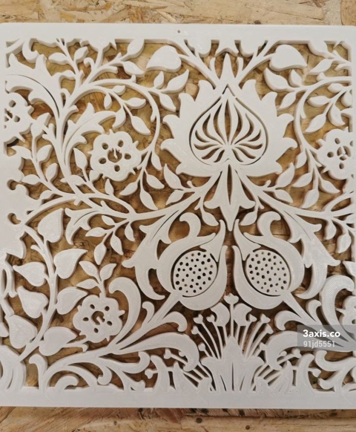 Laser Cut Floral Decor Pattern SVG File