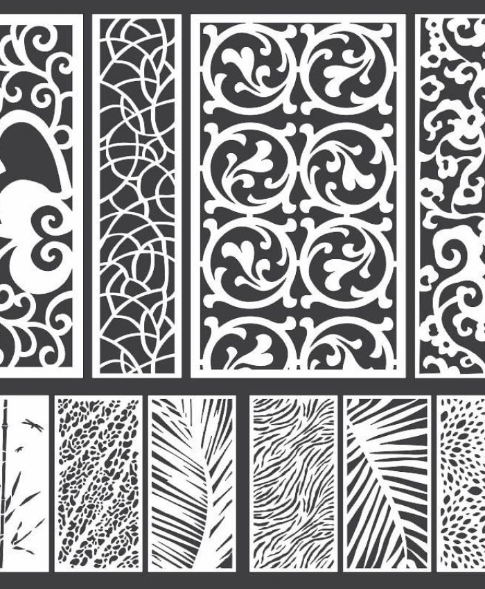 CNC Decorative Pattern Jali Design Interior Element Laser Cut DXF File