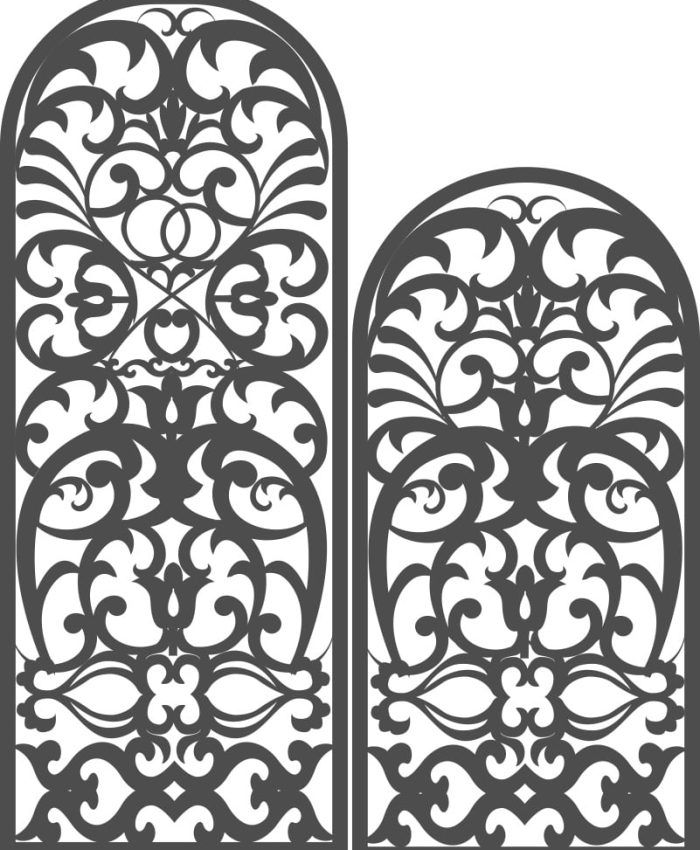 Arch Screen Pattern dxf file