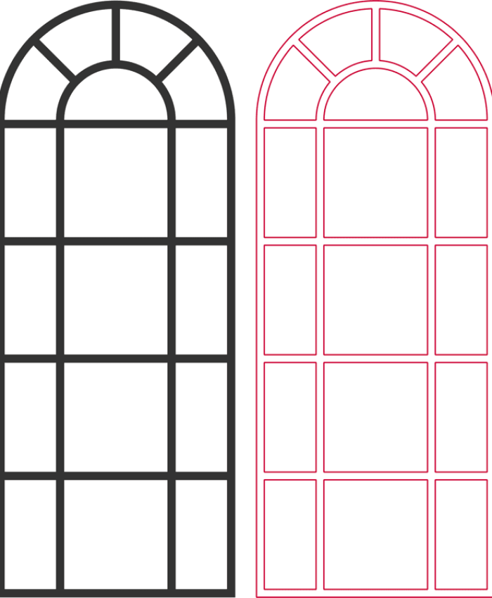 Arched Window dxf file