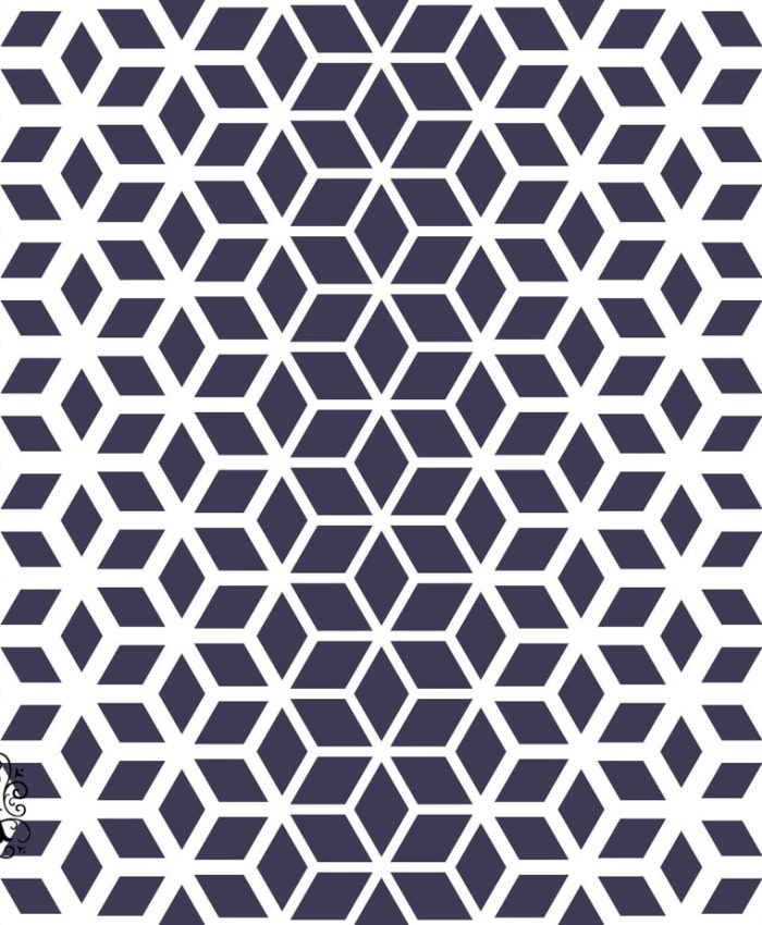 Decorative Seamless Geometric Pattern dxf file