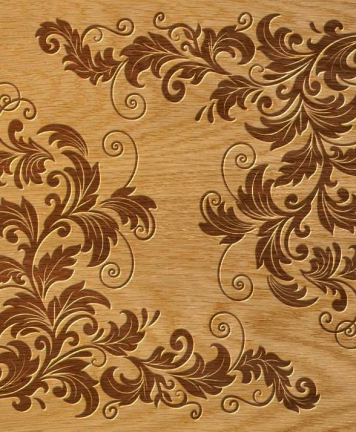 Floral Ornament Pattern Free DXF Files for CNC Laser and Plasma Cutting