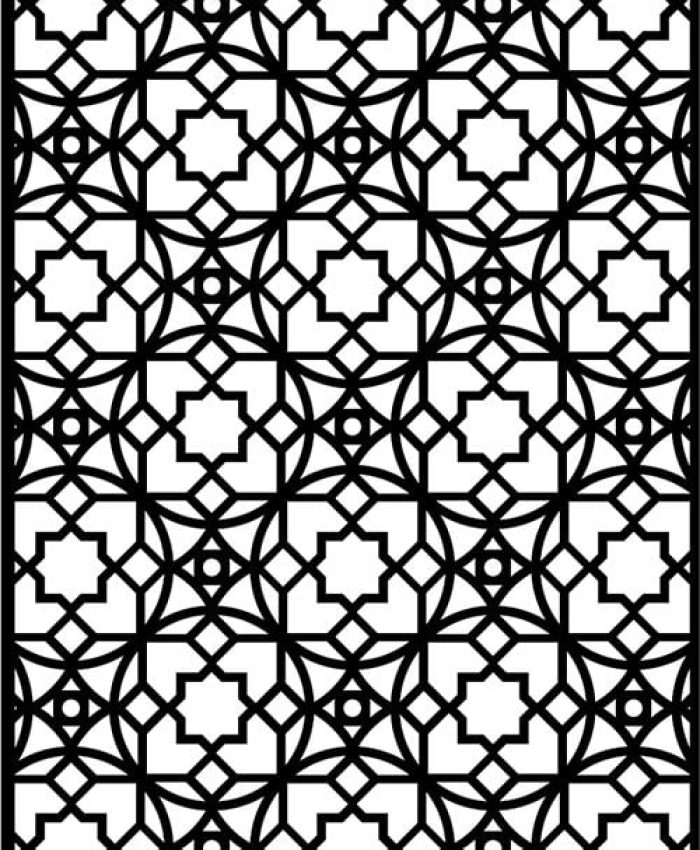 Moroccan Screen Design dxf file