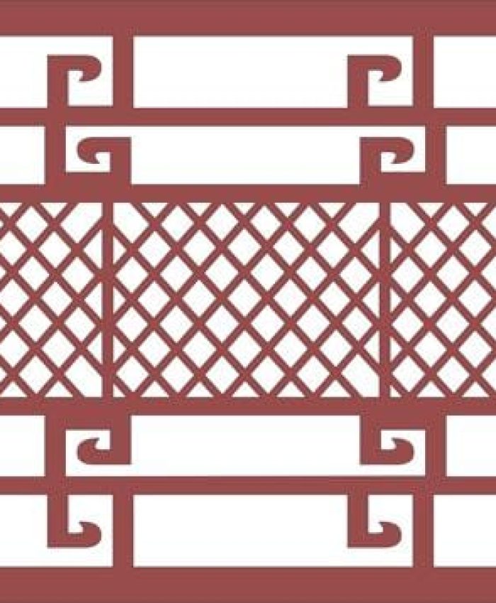 Ornamental Steel Fence dxf file