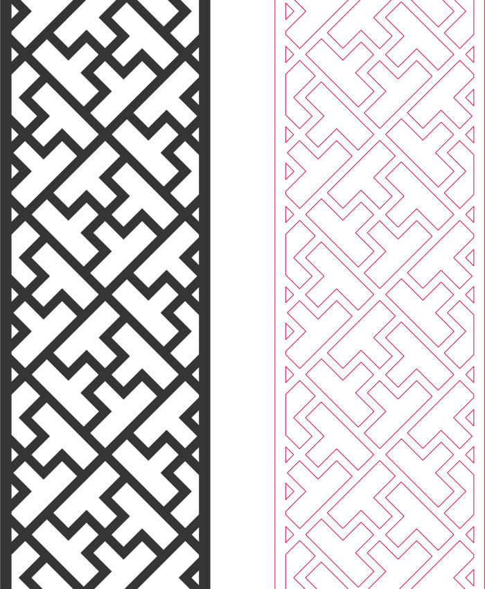 Pattern Designs 2D 23 dxf file