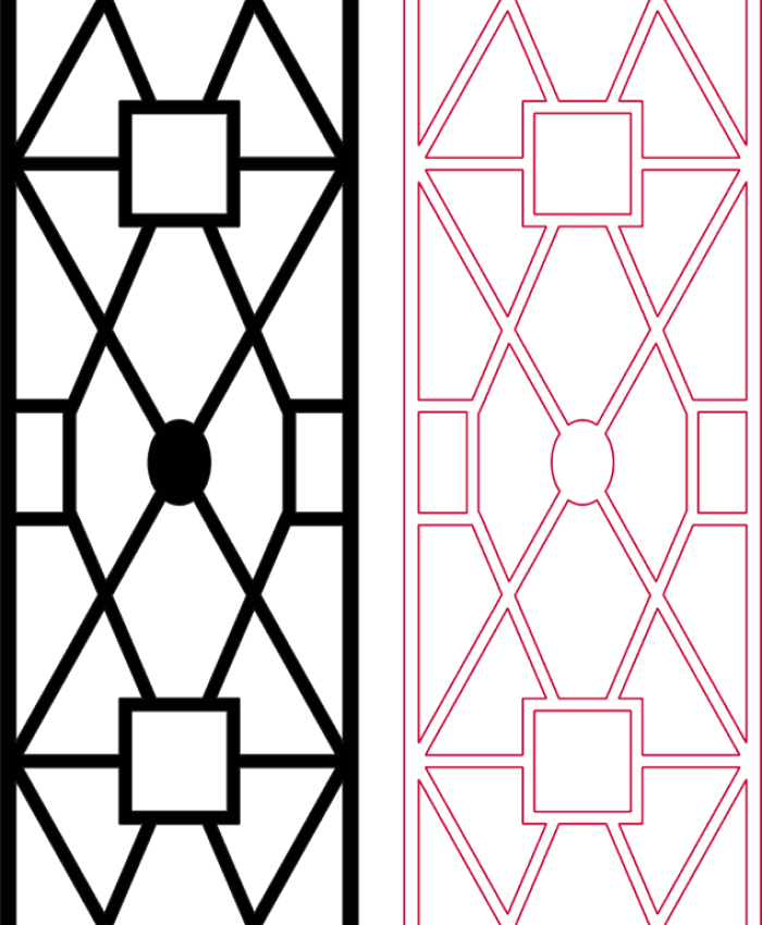 Pattern Designs 2D 55 dxf file