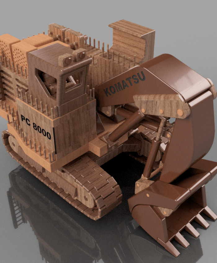 download free models of excavators stl file