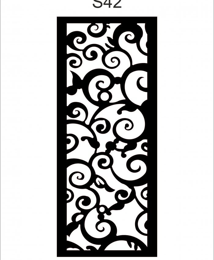 Wall Separator Pattern S42 Dxf file