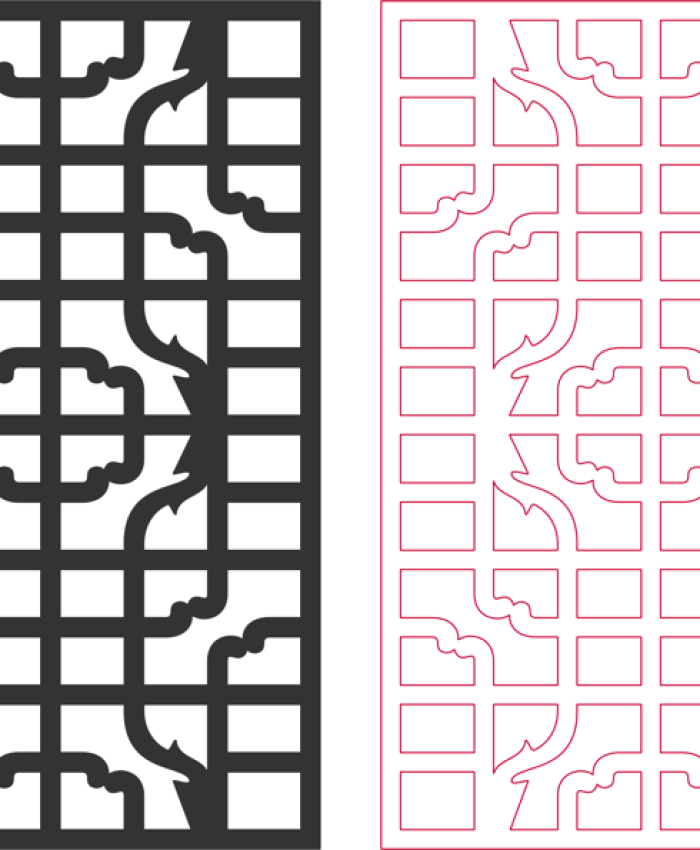 Window Frame dxf file