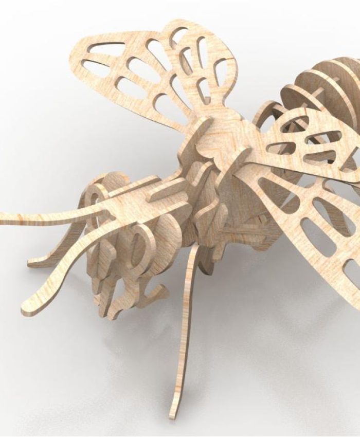 Abeja laser cutting dxf for ready to cut file