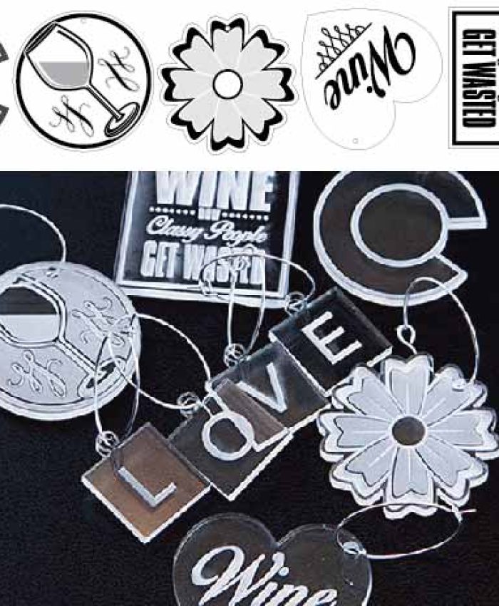 get a free acrylic keychain dxf file for laser cutting