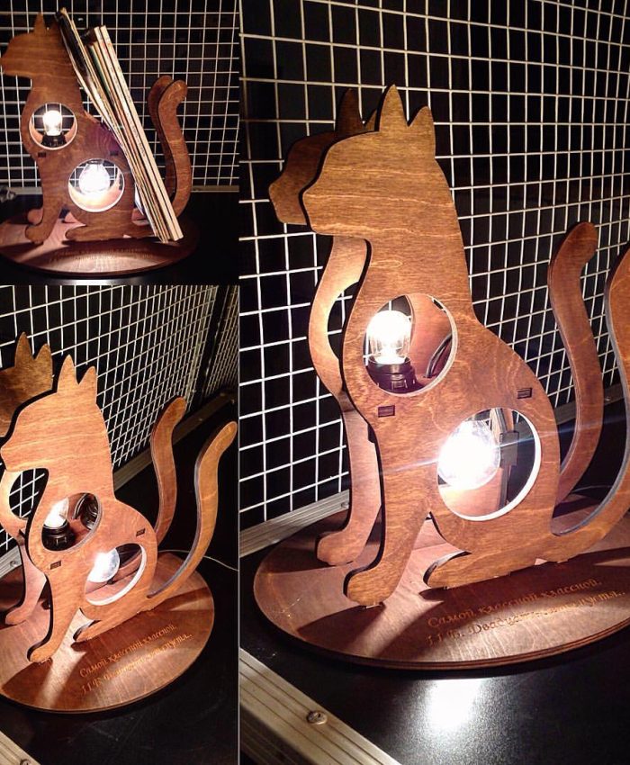 Get a Cat Lamp with This Free DXF Design File