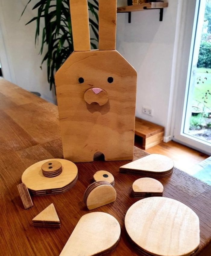 Laser Cut Animal Puzzle For Toddlers DXF File