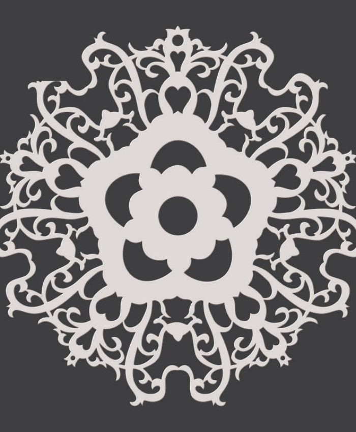 Laser Cut Decorative Jali Design Template DXF File