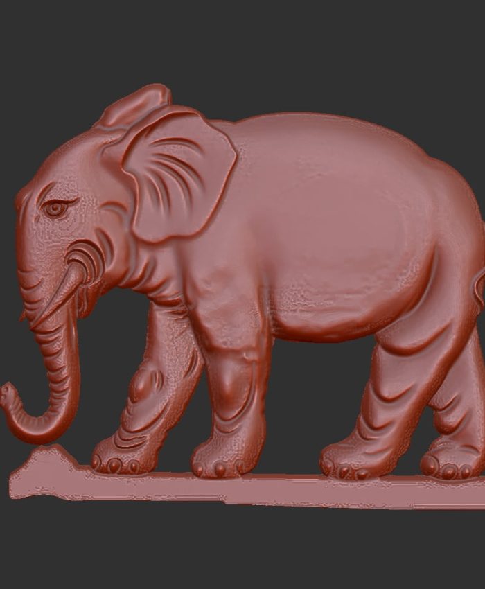 get a free 3d elephant carving stl file