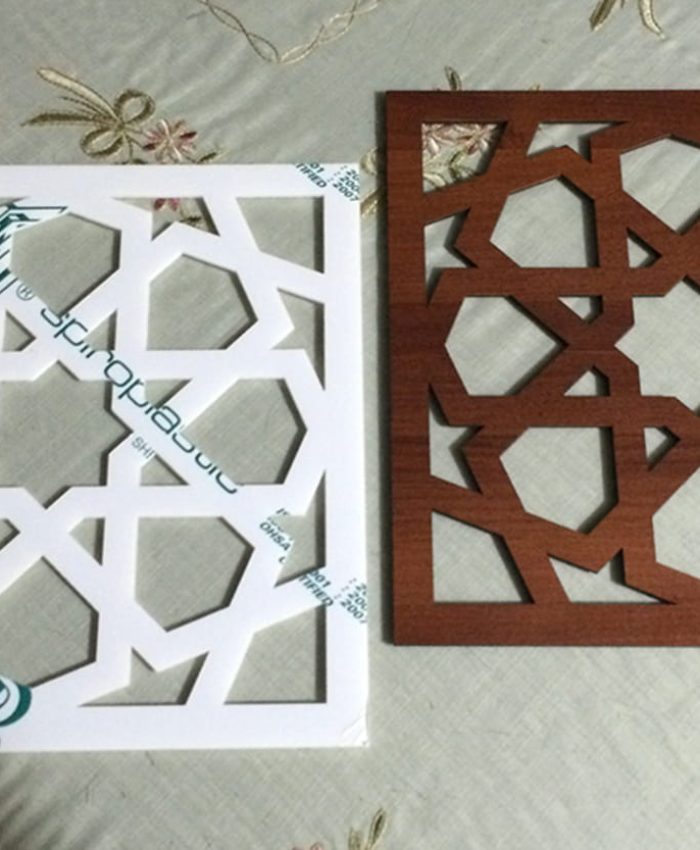 Laser Cut Islamic Wood Pattern Panel DXF File