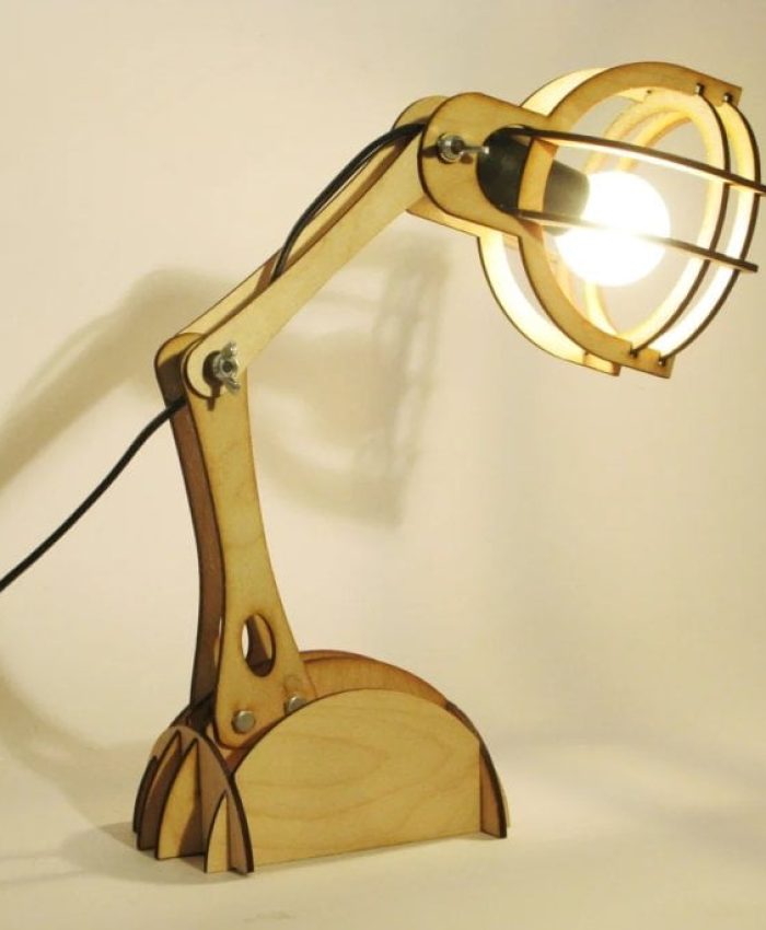 Laser Cut Plywood Lamp DXF File