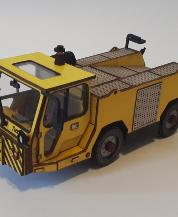 Laser Cut Airfield Towing Tractor TMX-60 3D Puzzle DXF File