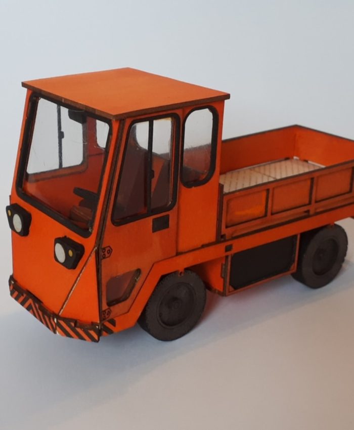 Laser Cut Electric Truck 3D Puzzle DXF File