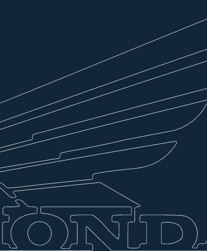 honda motorcycle wing logo free dxf download