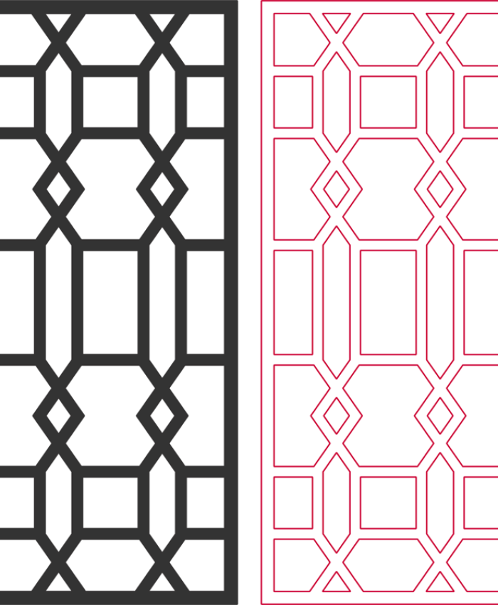 Living Room Partition dxf file