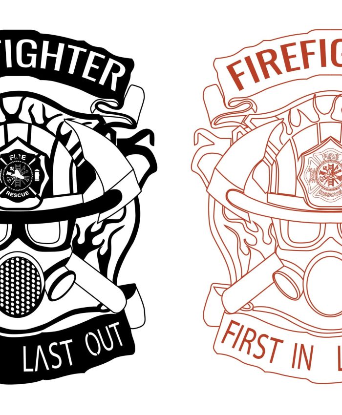 Fire fighter laser cutting dxf for ready to cut file