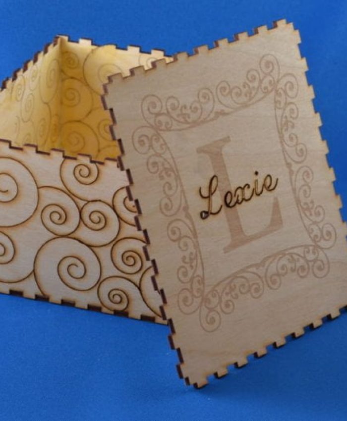 Laser Cut Decorative Wooden Box SVG File