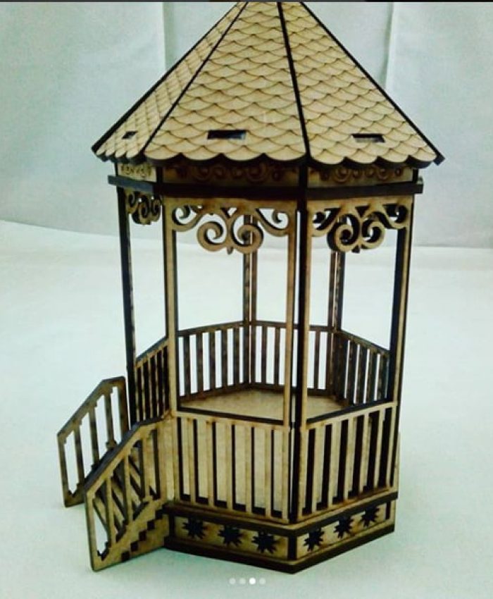 download free Bandstand Laser Cut MDF 3mm DXF File