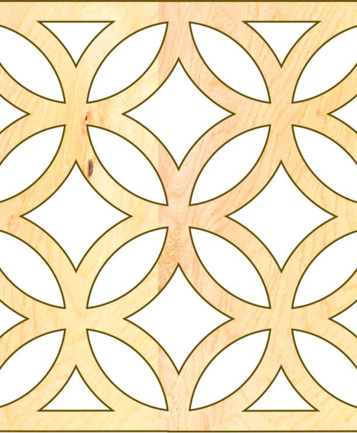 Laser Cut Jali Design Pattern CDR File