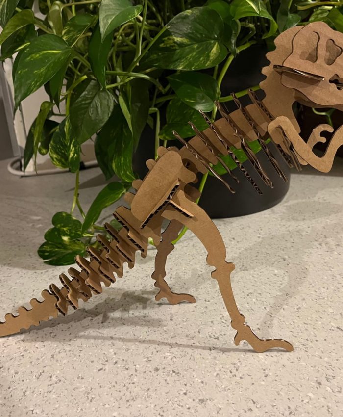 Laser Cut T-Rex 3D Puzzle DXF File