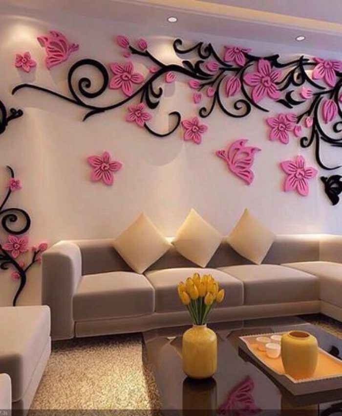 Wall Decoration Floral Design CDR File