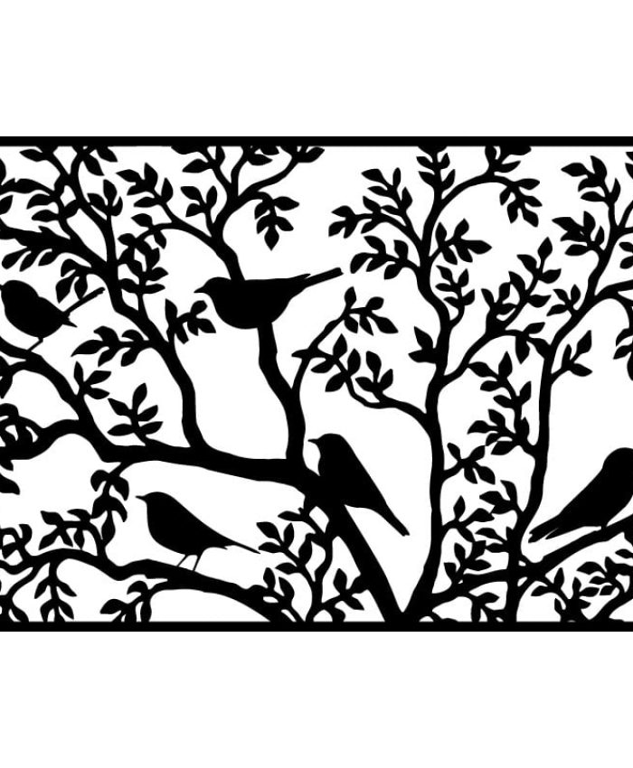 get a free Birds and Trees wall decor DXF